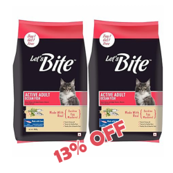 Let's Bite Active Adult Cat Ocean Fish 400gX2