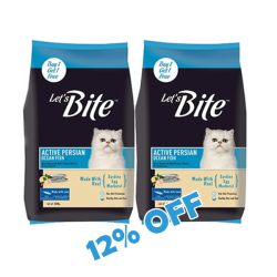 Let's Bite Active Persian Cat Ocean Fish 400gx2