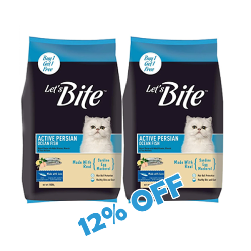 Let's Bite Active Persian Cat Ocean Fish 400gx2 Let's Bite Active Persian Cat Ocean Fish 400gx2